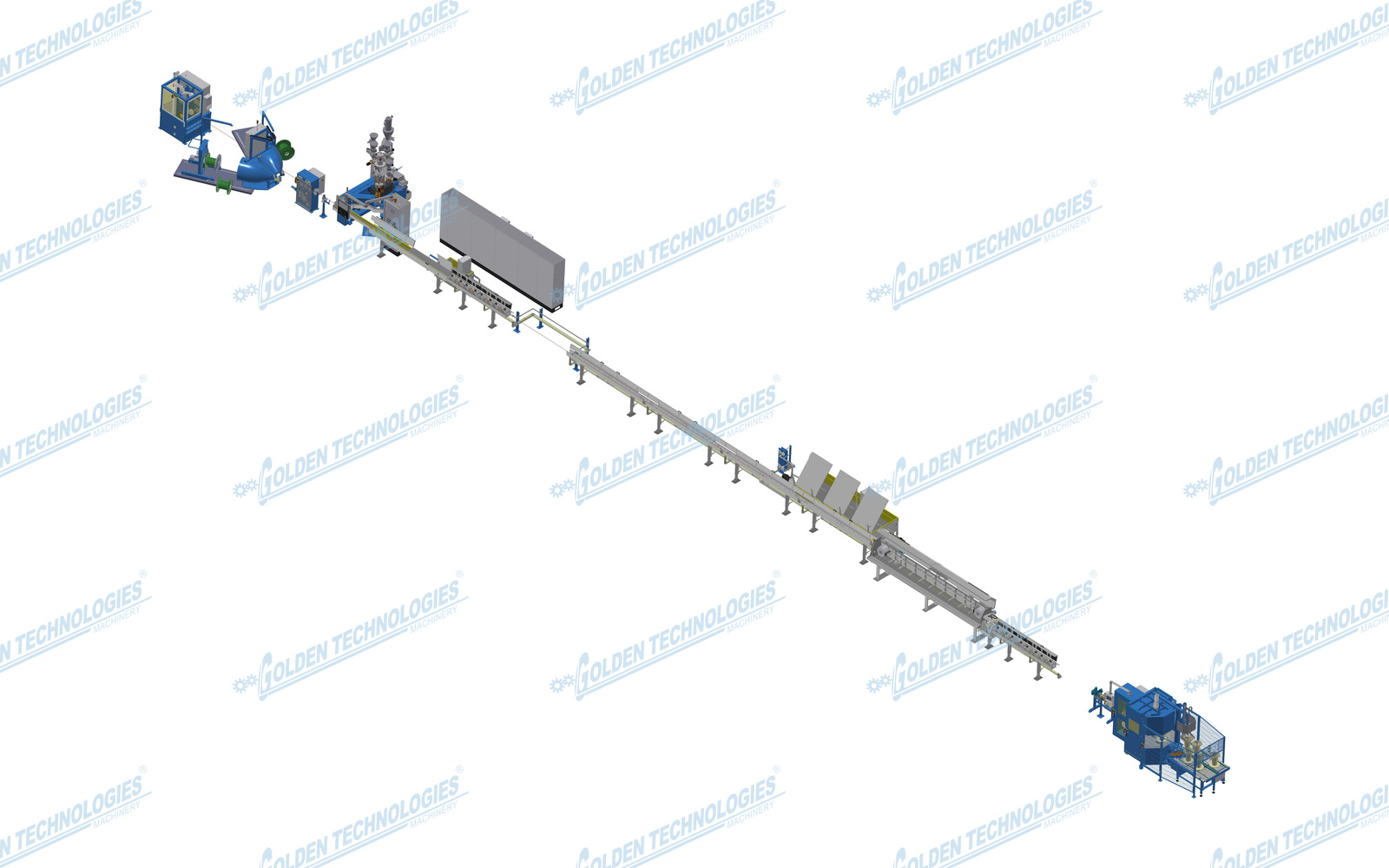 Automotive single-core high-speed extrusion line 65+40 and 80+45