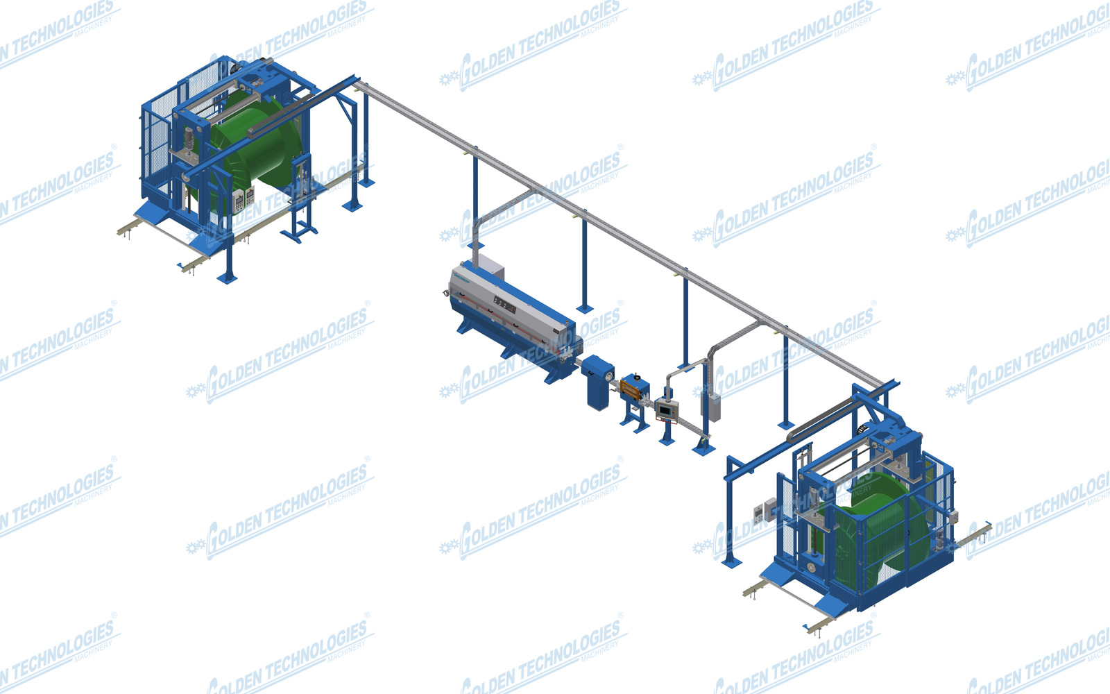 Cable rewinder 2500 mm right-hand